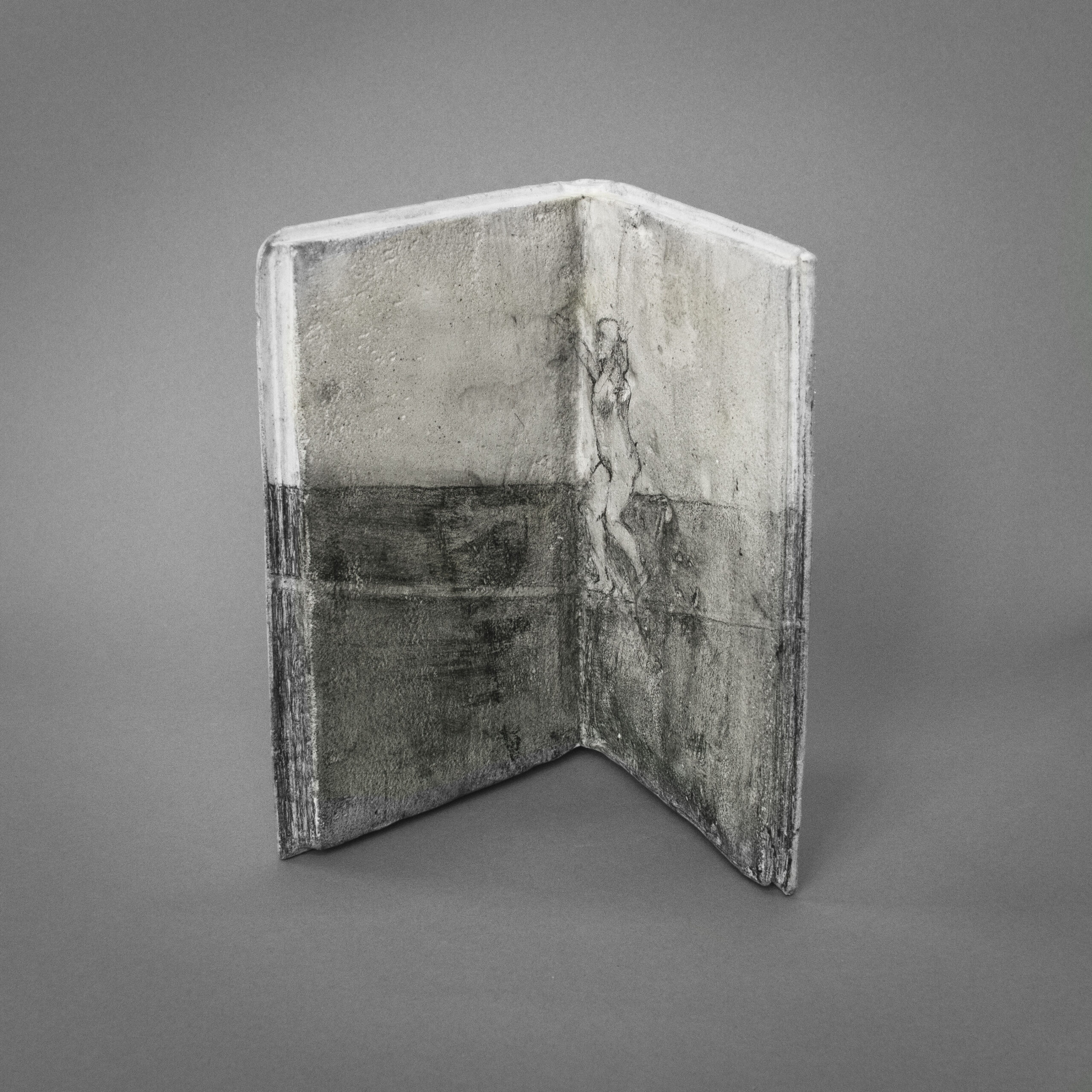 "Slackline", Jesmonite and drawing, 2016, Annika BErgqvist Kupiainen