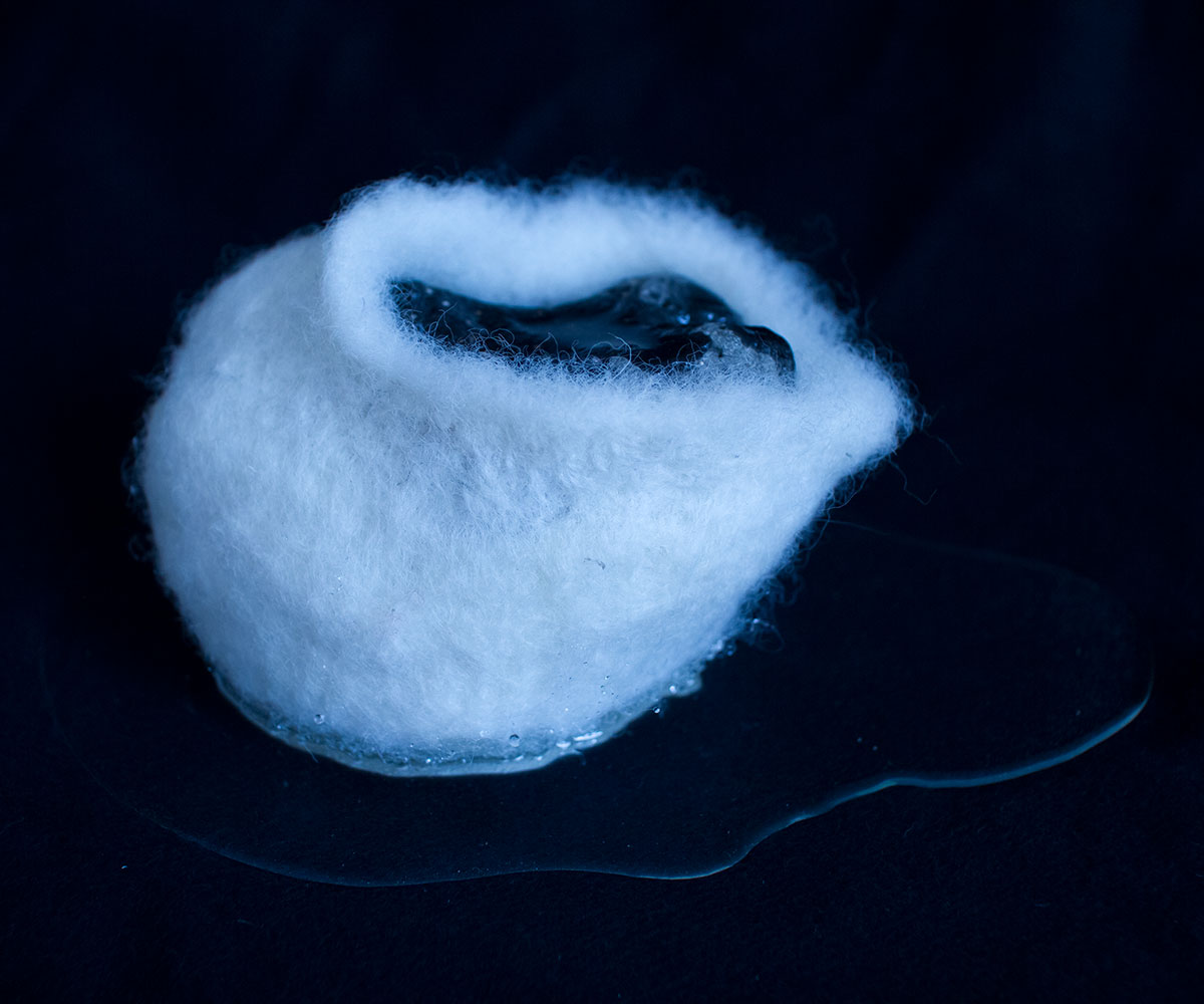 Isländsk vinter, skulptur, Anx Kupiainen