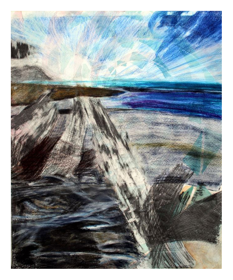 Vind, blyerts och akvarell, 25 x 30